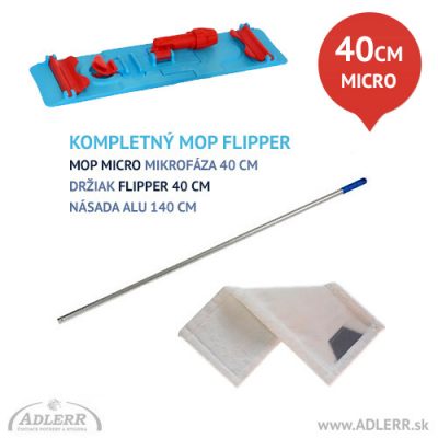 Čistiaca sada Mop mikrofázový FLIPPER 40 cm